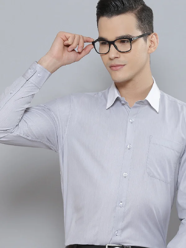 Men's Wingtip-Collar Shirts for a Classic TouchMen Smart Slim Fit Formal Shirt