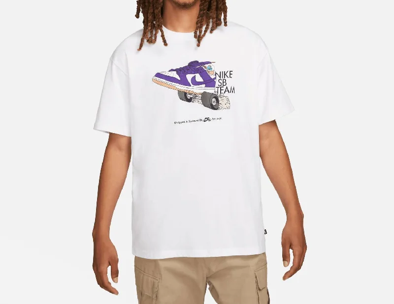 Men's Shirts with Drawstring WaistbandsMen's Sb Dunk Team Skate T-Shirt In White