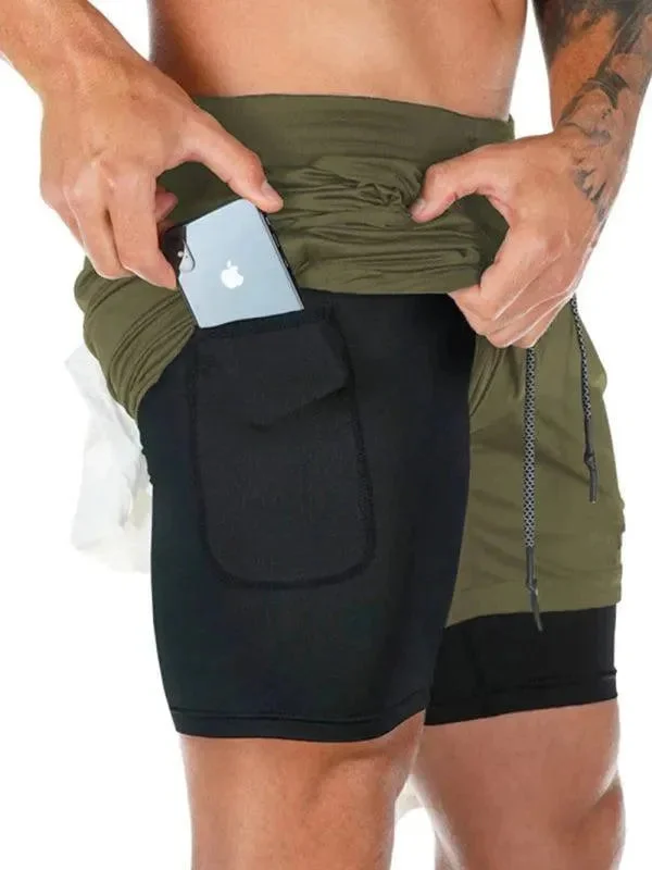 Men's Formal Trousers for BusinessTwo Piece Men Gym Shorts