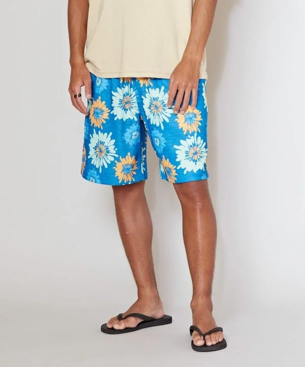 Men's Pants with Antimicrobial TreatmentSURF＆Palms Bold Pattern Print Shorts