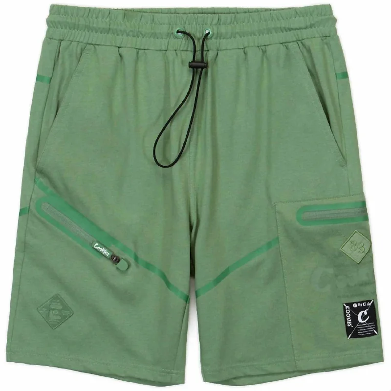 Men's Pants with Hidden ButtonsMen's Key Largo Dri Fit Jersey Shorts In Olive