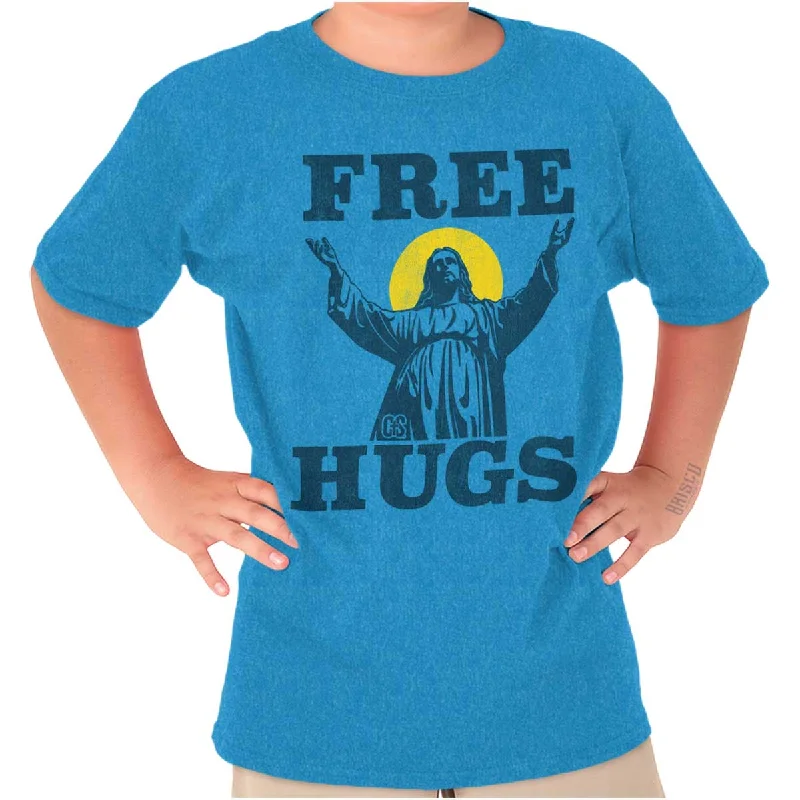 Men's Dressy Casual Shirts for Smart-Casual EventsFree Hugs Youth T Shirt