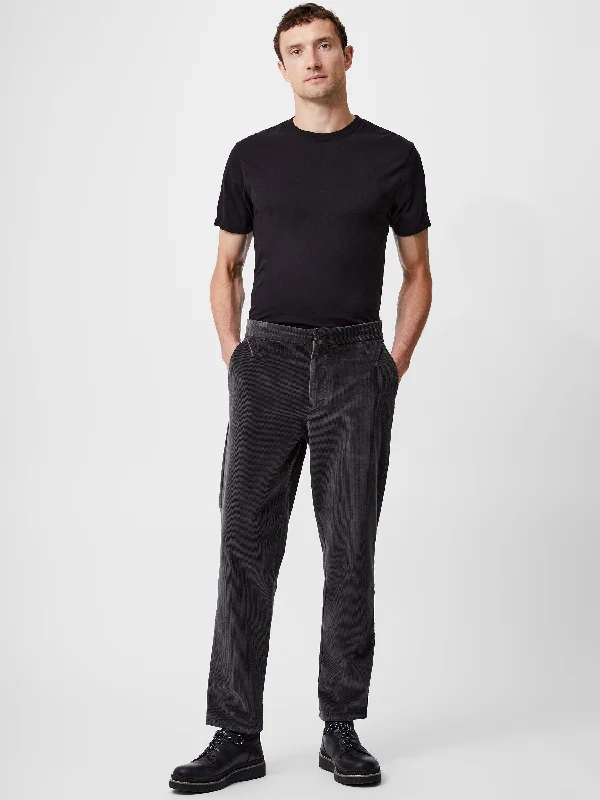 Lightweight Men's Linen PantsCorduroy Stretch Band Trousers