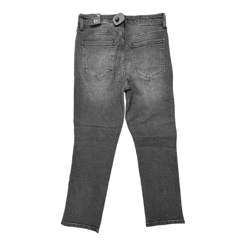 Unique Fedora CapsJeans Straight By Kut In Black Denim, Size:4