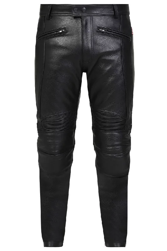 Men's Pants with Cargo PocketsAragon Leather Motorcycle Trousers