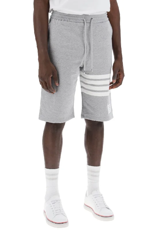Men's Pants with Embroidered DesignsThom Browne 4-Bar Sweat Shorts