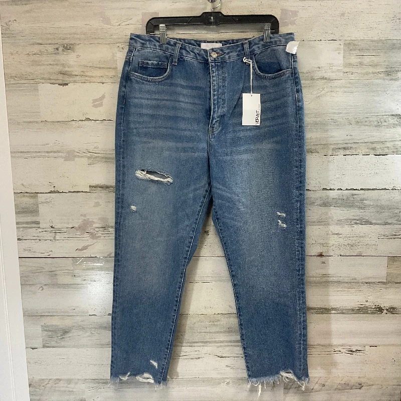 Customized Trucker HatsJeans Straight By Vervet In Blue Denim, Size: 14