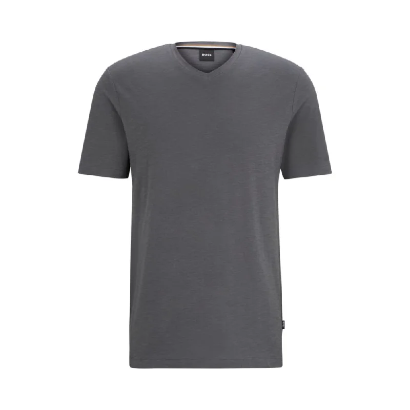Men's Shirts with Pin CollarsV-neck T-shirt in mercerized cotton