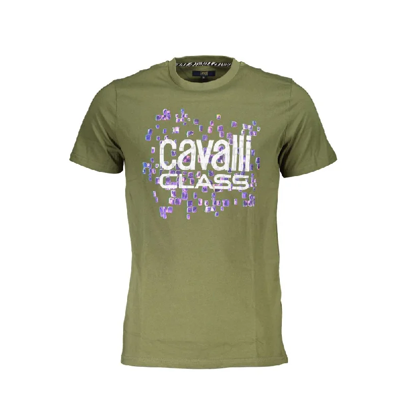 Men's Tailored Shirts for a Professional AppearanceCavalli Class  Cotton Men's T-Shirt