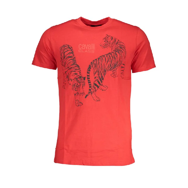 Men's Shirts with Cowl NecksCavalli Class  Cotton Men's T-Shirt