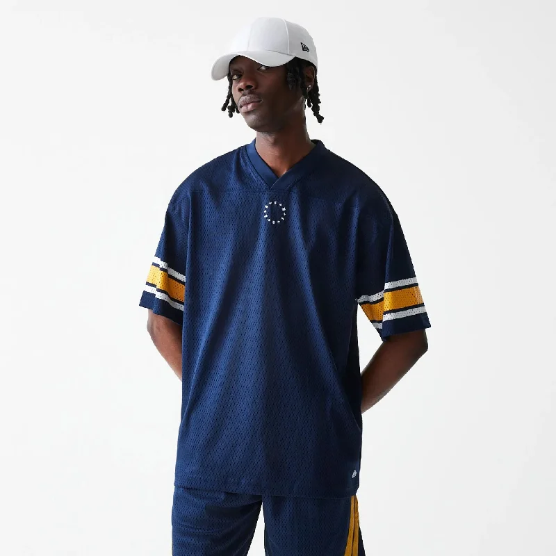 Men's Shirts with Adjustable CuffsNew Era Street Dangle Blue T-Shirt