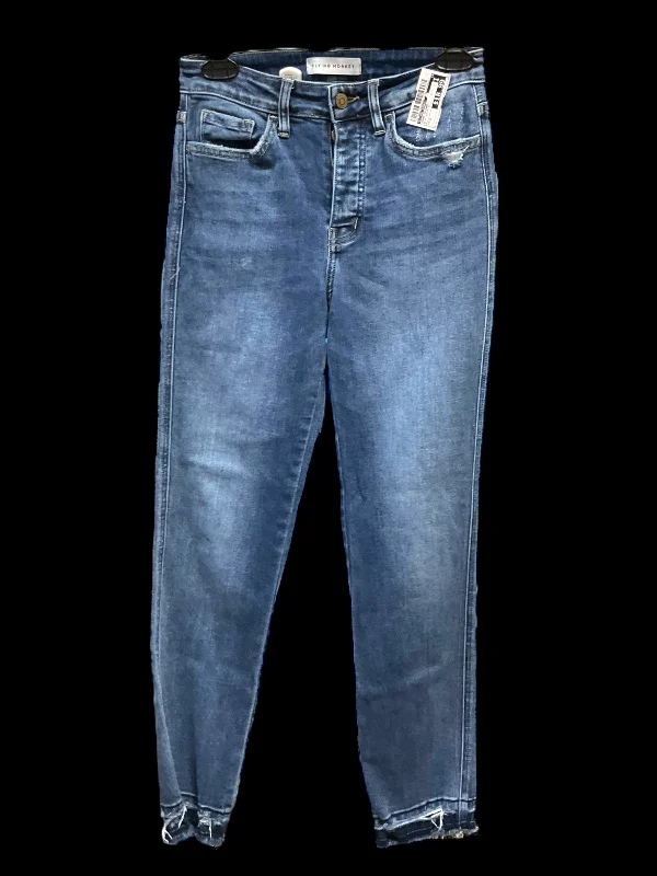 Wide-Brimmed Beach HatsJeans Skinny By Flying Monkey In Blue Denim, Size: 2