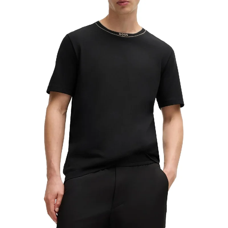 Stylish Men's HenleysMens Solid Cotton T-Shirt