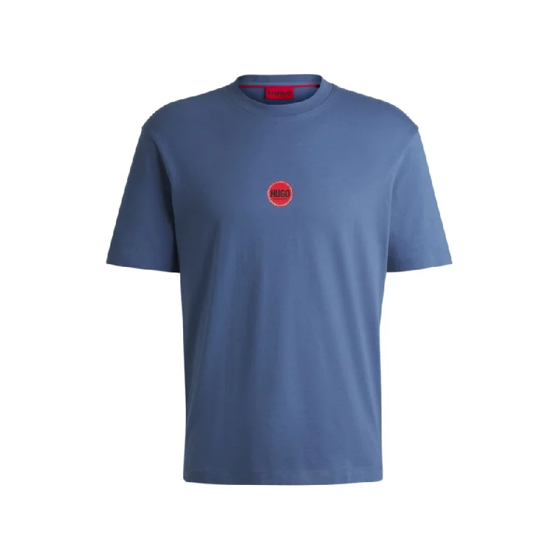 Men's Shirts with Appliquéd SleevesCotton-jersey T-shirt with racing logos