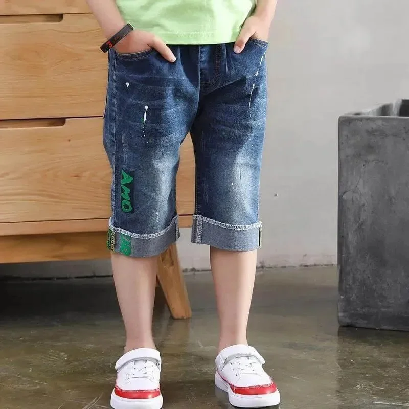Layered Men's OverallsAmo Denim Jeans Short For Boys
