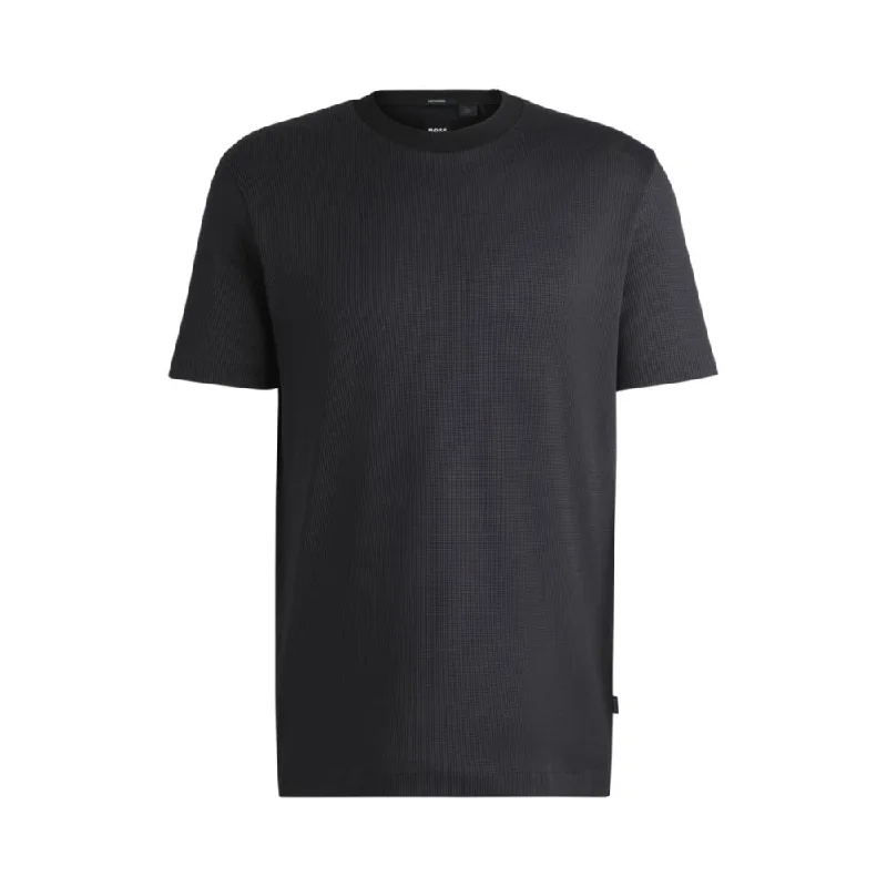 Breathable Men's Mesh TopsRegular-fit T-shirt in structured cotton
