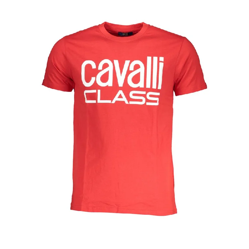 Men's Shirts with Logo EmbossmentsCavalli Class  Cotton Men's T-Shirt