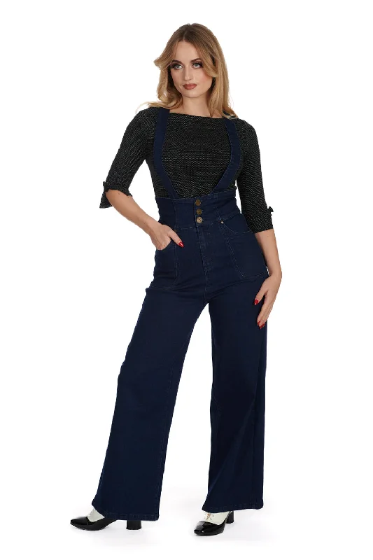 Men's Pants with Appliqué DetailsDenim Day Trousers