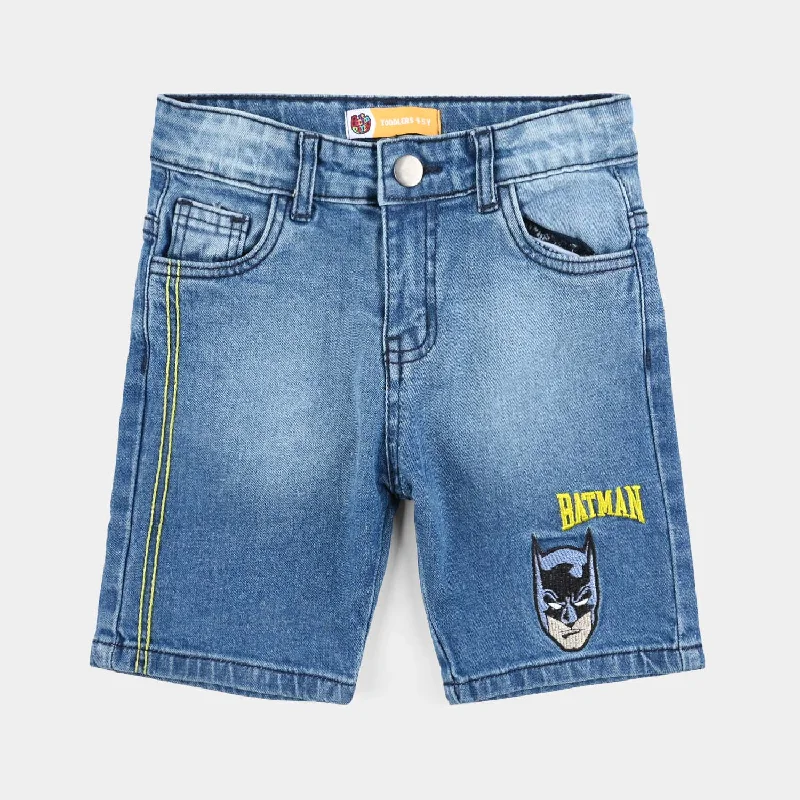Versatile Men's ShortsBoys Denim Viscose Short-Light Blue