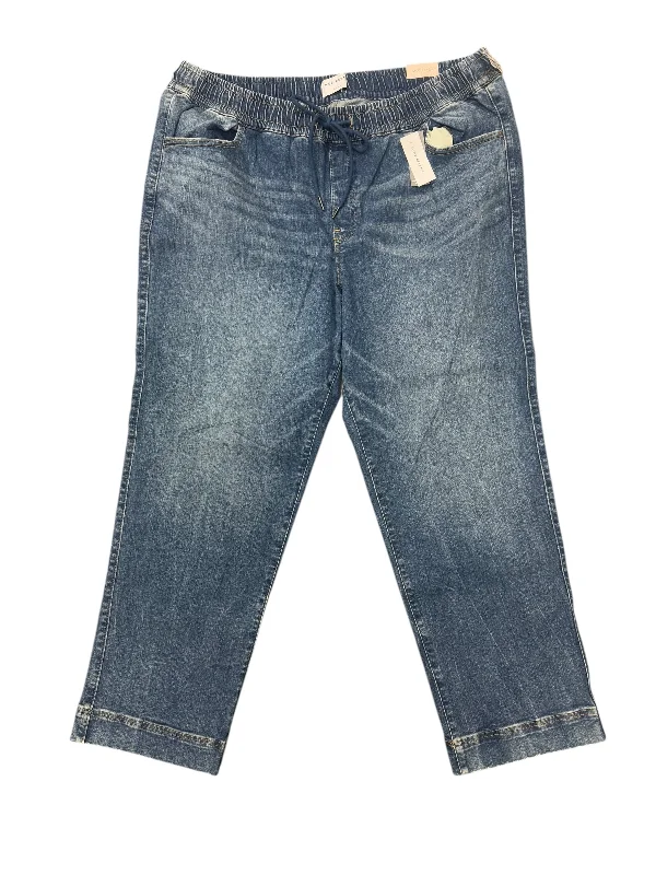Embroidered Baseball CapsJeans Straight By Lane Bryant In Blue Denim, Size: 20