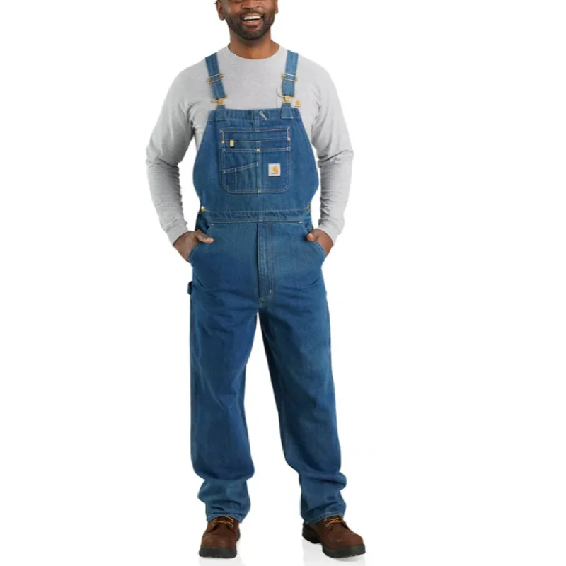 Men's Pants with Contrast StitchingCarhartt Men's Loose Fit Denim Bib Overall