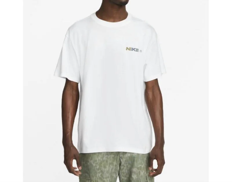 Men's Shirts with Belt AttachmentsMen's Sb Apple Pigeon Graphic T-Shirt In White