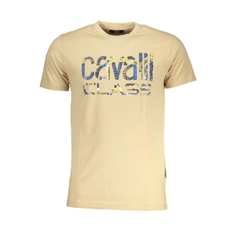 Men's Shirts with Mandarin CollarsCavalli Class  Cotton Men's T-Shirt