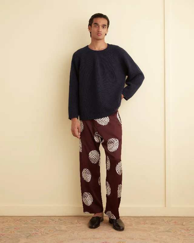 Men's Velcro-Closure Pants for ConvenienceLattice Sphere Pajama Pants