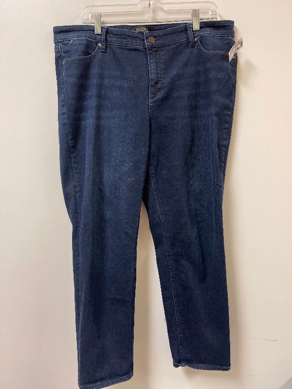 Artistic Derby HatsJeans Skinny By Talbots In Blue Denim, Size: 16