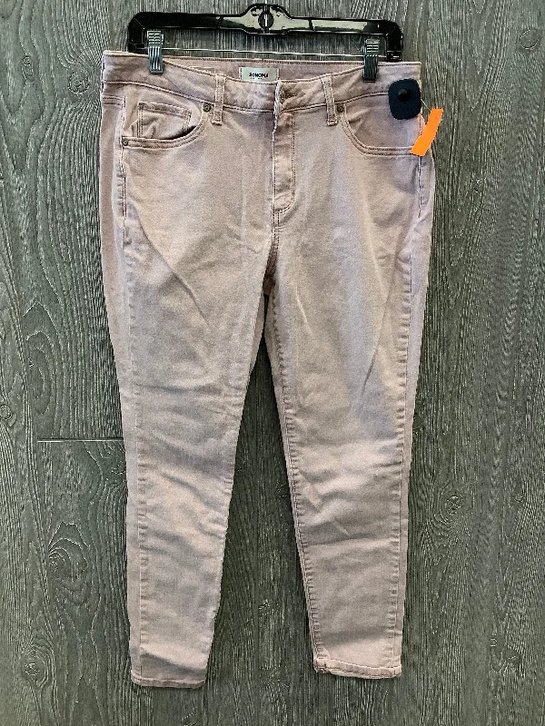 Bright Straw HatsJeans Skinny By Sonoma In Pink, Size: 12