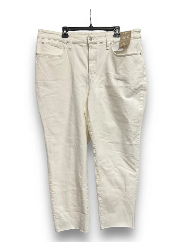 Gentlemen's Fedora HatsJeans Straight By Madewell In White Denim, Size: 20