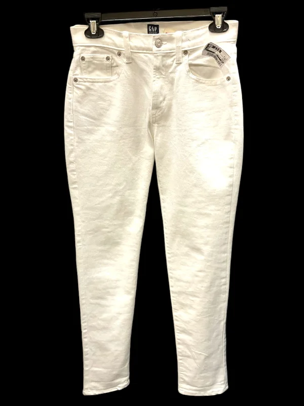 Unique Baseball CapsJeans Skinny By Gap In White, Size: 2
