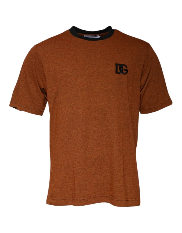 Men's Shirts with CollarsDolce & Gabbana  DG Logo Polyester Crew Neck Men's T-shirt