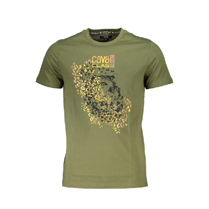 Men's Shirts with Cowl NecksCavalli Class  Cotton Men's T-Shirt