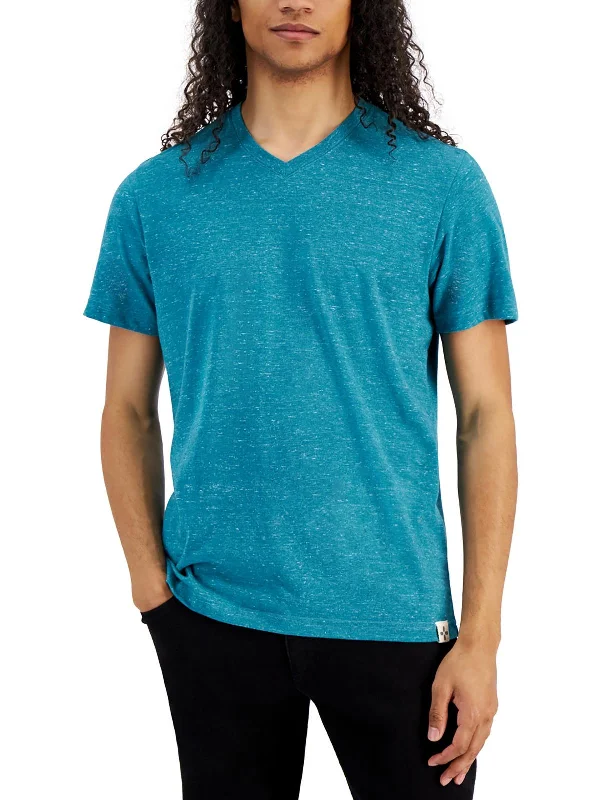 Men's Shirts with High NecksMens Marled Slub T-Shirt