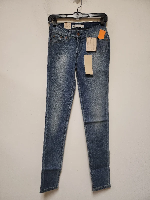 Summer Straw HatsJeans Skinny By Levis In Blue Denim, Size: 4