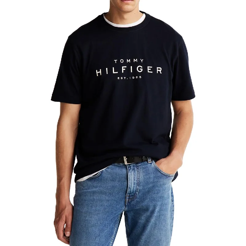 Casual Men's T-ShirtsMens Logo Cotton Graphic T-Shirt