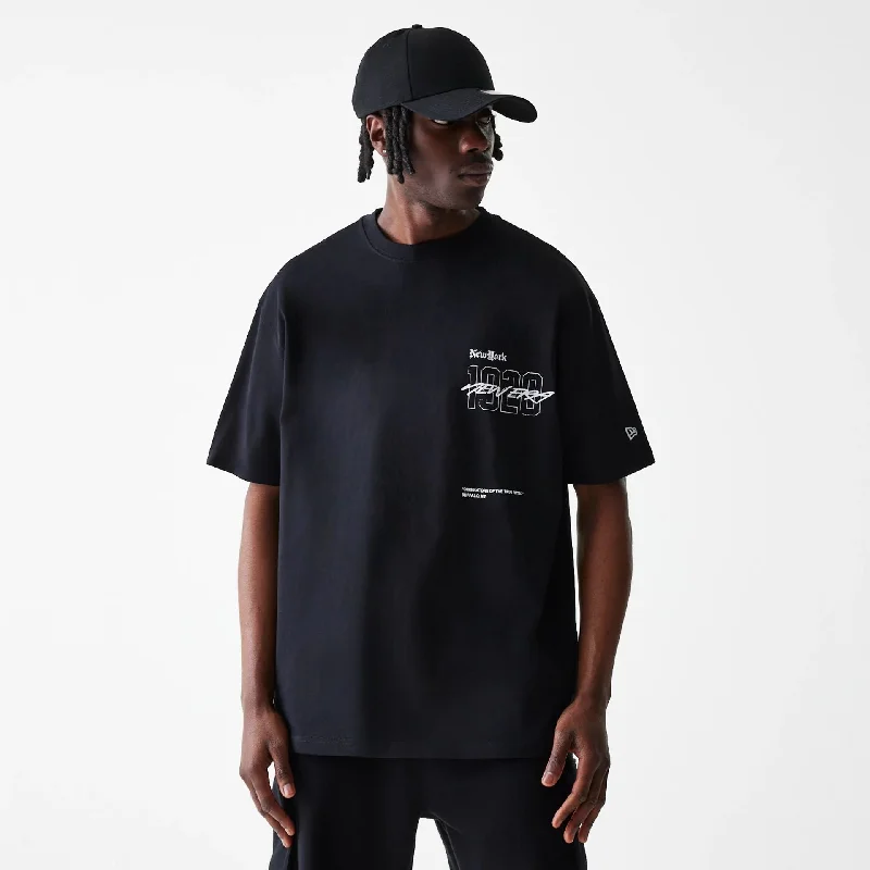 Men's Shirts for HuntingOde To NY Black Oversized T-Shirt