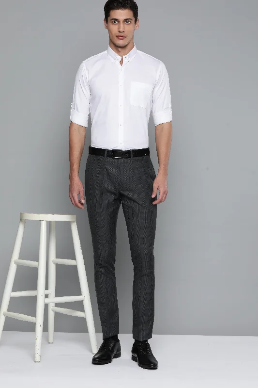 Men's Solid-Color Block Shirts for a Bold StatementMen White Smart Slim Fit Bio-Engineered Quick-Dry Odour-Free Formal Shirt