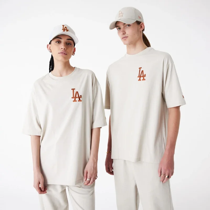 Men's Shirts with Wrinkle-Resistant FabricLA Dodgers League Essential Stone Oversized T-Shirt