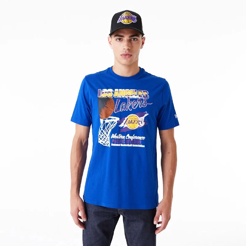 Layered Men's VestsLA Lakers NBA Player Graphic Blue T-Shirt