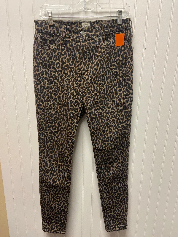 Lightweight Baseball CapsJeans Skinny By J. Crew In Animal Print, Size: 8