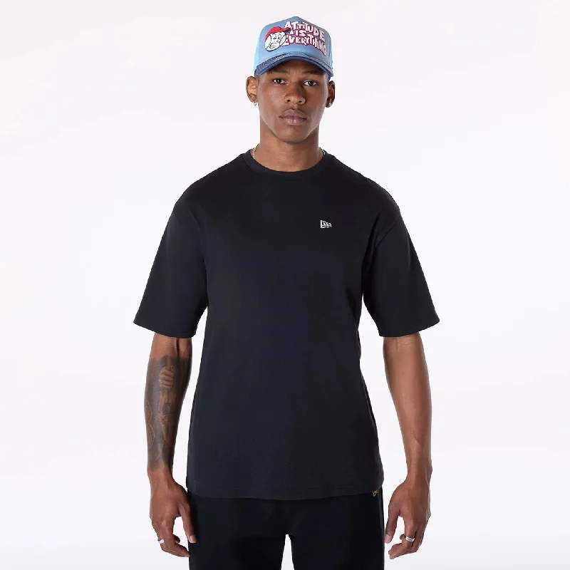 Men's Shirts with Custom MonogramsNew Era Baseball Graphic Black Oversized T-Shirt