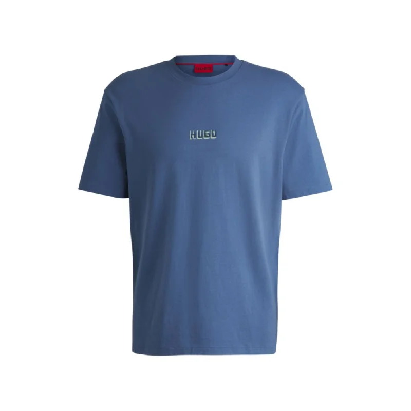 Men's Shirts with High NecksRelaxed-fit T-shirt in cotton with large rear logos