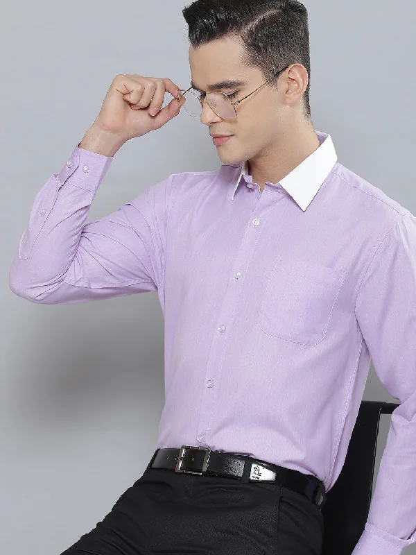 Men's Short-Sleeve Shirts for Warm WeatherMen Smart Slim Fit Formal Shirt