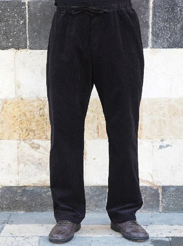 Men's Pants with Hidden ButtonsCorduroy Casual Trousers