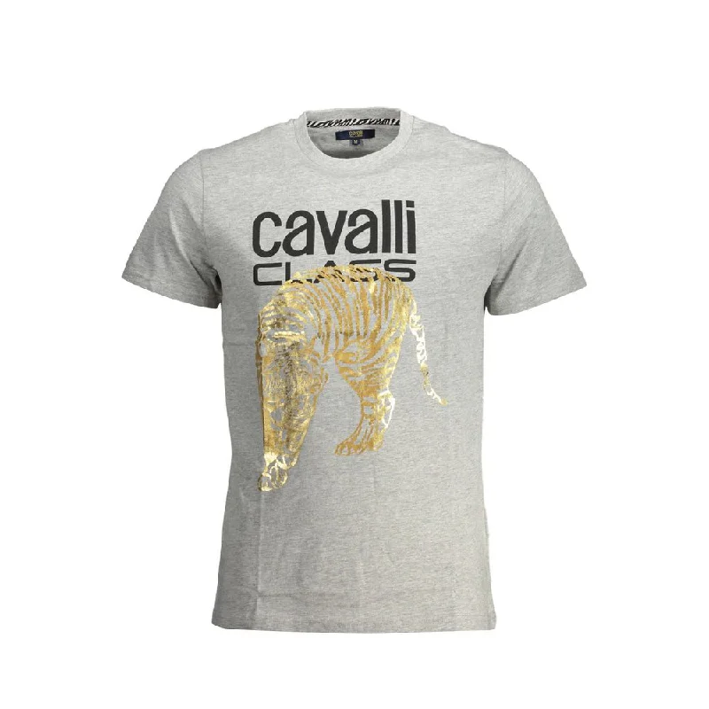 Classic Men's Button-Up ShirtsCavalli Class  Cotton Men's T-Shirt
