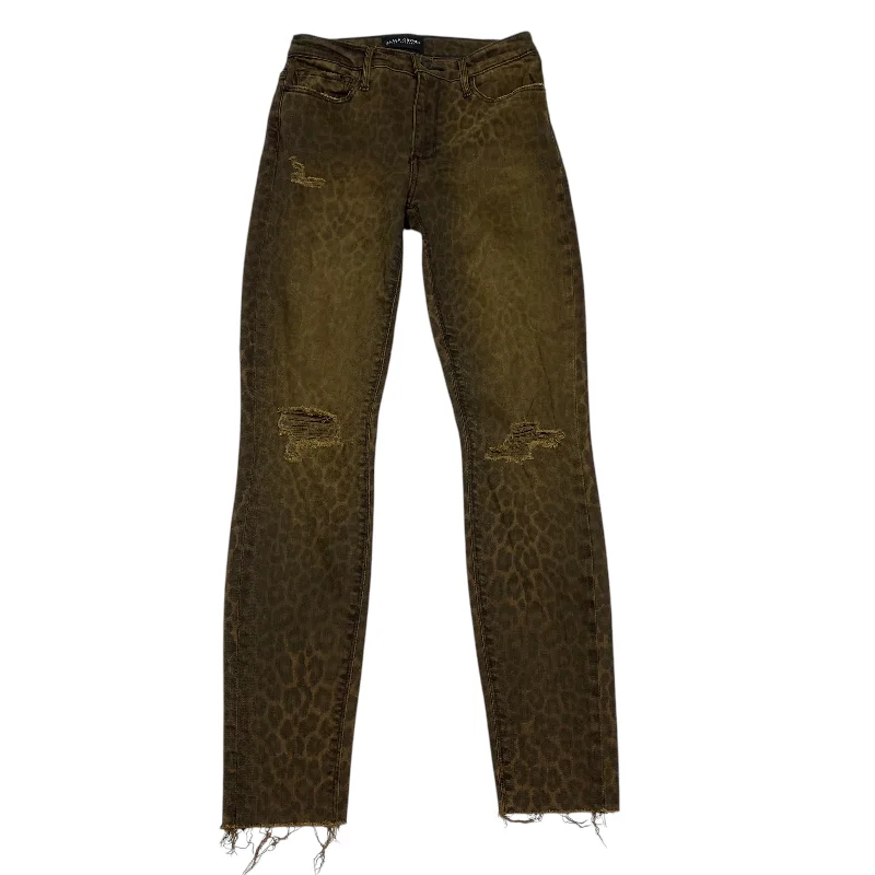 Durable Workwear HatsJeans Skinny By Black Orchid In Animal Print, Size: 2