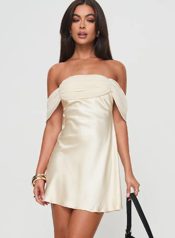 Adoration Mini Dress Cream