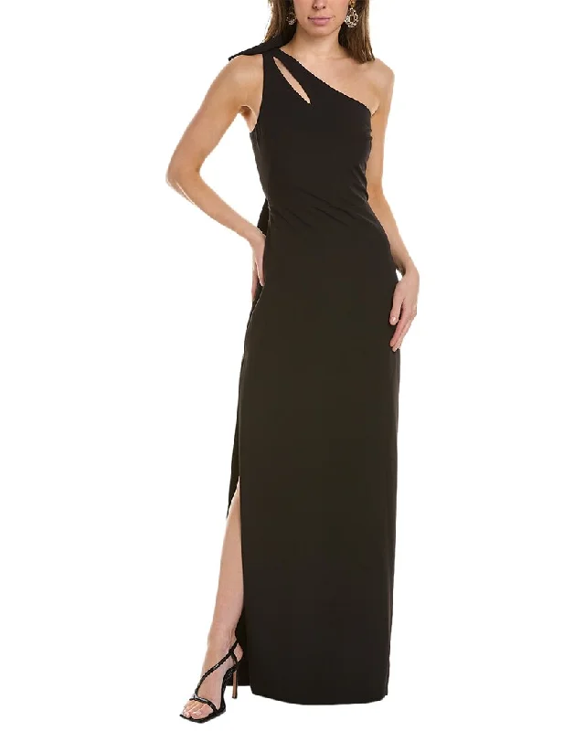 Marchesa Notte One-Shoulder Gown